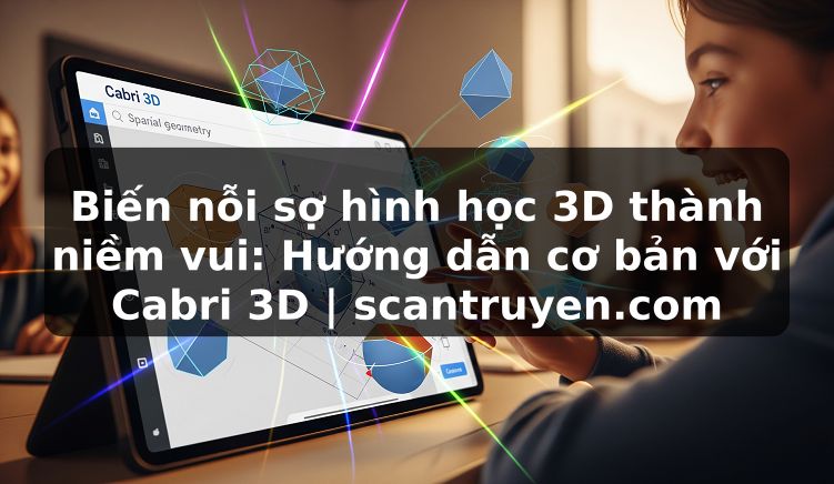 Truyện Tranh Biến nỗi sợ hình học 3D thành niềm vui: Hướng dẫn cơ bản với Cabri 3D | scantruyen.com