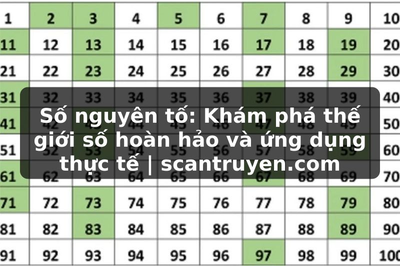 Truyện Tranh Số nguyên tố: Khám phá thế giới số hoàn hảo và ứng dụng thực tế | scantruyen.com